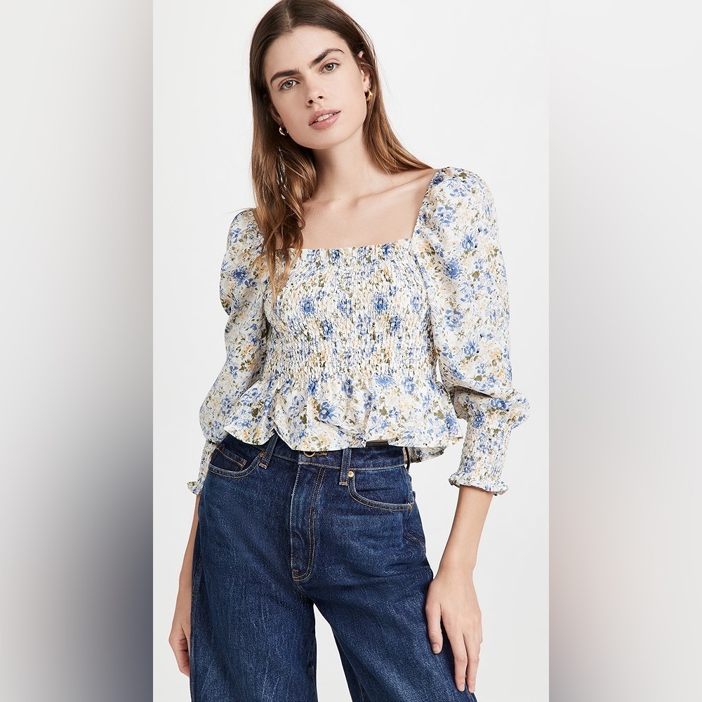 En Saison Floral Chiffon Top